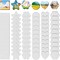 60 Pcs Magnetic Canvas Panel Mini Canvas Boards for Painting(White)